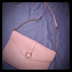 Blush crossbody that can also be a clutch